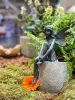 Product image 1 of the product “Sitting elf, bronze look, 22 cm H ”