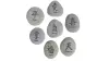Product image 1 of the product “Luckystone - Chinese sign, black / gray, Set of 7 | ”