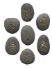 Artikelbild 1 des Artikels “Glücksstein - 7er-Set Chinesisches Zeichen, grau / gold, englischer Text |Natur “