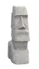 Product image 1 of the product “Moai head, 50 cm H | Natural stone (Basanit), stonemasonry ”