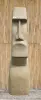 Artikelbild 1 des Artikels “Moai-Kopf, 300 cm H | Naturstein (Basanit), Steinmetzarbeit “