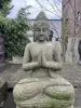 Artikelbild 1 des Artikels “Sitzender Buddha, 150cm hoch, naturgrün “