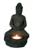 Product image 1 of the product “Sitting Buddha with tea light, 18 cm H, black ”
