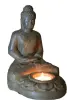 Artikelbild 1 des Artikels “Buddha-Figur, sitzend, mit Teelicht, 18 cm, braun “