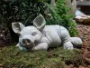 Artikelbild 1 des Artikels “Liegendes, niedliches Schweinchen, Tierfigur, 38 cm “