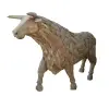Artikelbild 1 des Artikels “Stehender Stier. Kunstvoll gefertigt aus einzelnen Teakholzstücken. Der Kopf ist aus Holz geschnitzt. Die Größe ist 247cm Länge. “