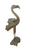 Artikelbild 1 des Artikels “Flamingo, aus Teakholz-Wurzelteilen gefertigt, ca. 1,11 mtr hoch. 2 Teile, Metallfüße. “