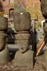 Product image 1 of the product “Lady head with bowl, 120cm height, antique finish ”