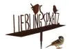 Artikelbild 1 des Artikels “Lieblingsspatz? Schrift auf Platte mit Hülse, Edelrost “