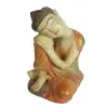 Artikelbild 1 des Artikels “Buddha-Figur, sitzend, verträumt, Steinguss, handbemalt, 22 cm “