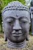 Artikelbild 1 des Artikels “Buddha-Kopf, 48x48x75cm, Steinguss, hohl, handgefertigt & farbig 75 cm“
