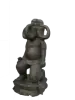 Artikelbild 1 des Artikels “Kniender Ganesha mit 3 Köpfen, 150cm Höhe. Eingefaerbt in der Farbe Antik-Finish “