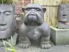 Artikelbild 1 des Artikels “sitzende Bulldogge ca 115cm, Steinguss hohl. “