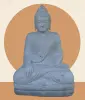 Artikelbild 1 des Artikels “Sitzender Buddha aus Flussstein in Bhumisparsha - Geste des Berührens der Erde. 100cm Höhe. Unikat “
