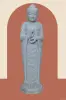 Artikelbild 1 des Artikels “Stehender Buddha aus Flussstein in Dharmachakra-Position - Geste des Rades der Dharma-Lehre. Ungefähr 122cm Höhe “