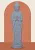 Artikelbild 1 des Artikels “Stehender Buddha aus Flussstein, Position Namaskara, H. 180cm. “