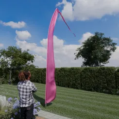Original Balifahne, rosapink, Auswahl: 6 Meter Variante