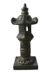 Lampe, 40 cm Ø und 80 cm Höhe | GRC (Fasersteinguss), Kupferfinish 