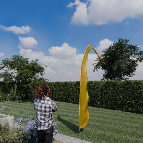 Artikelbild des Artikels “Original Balifahne, gold, Auswahl: 4 Meter Variante“