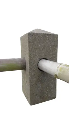 Artikelbild des Artikels “Zaunelement für einen Bambusstab, Ecke, 80 cm “