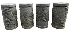 Product image of the product “Stone stools, pillar with dragon relief, height 45 cm ”