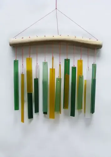 Artikelbild des Artikels “Glas-Windspiel „Orthogon“, 26 cm “