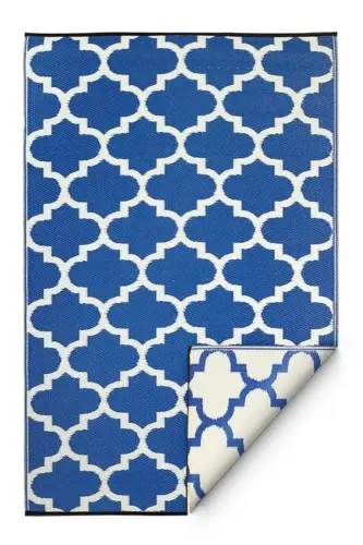 Artikelbild des Artikels “Outdoor-Teppich, Tangier, blau/weiß (120 cm x 180 cm) “