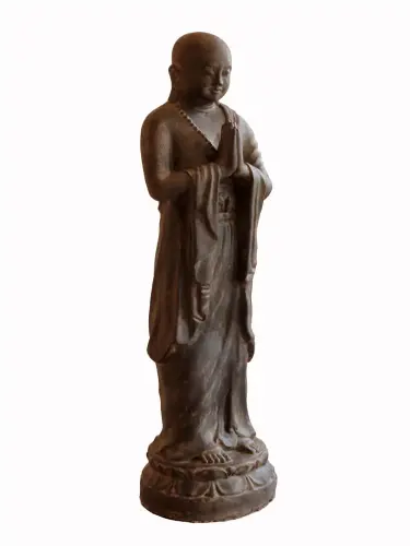 Artikelbild des Artikels “Mönch stehend, ca. 125 cm Höhe, Antikfinish “