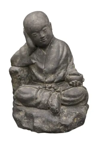 Artikelbild des Artikels “Sitzender Mönch mit Schale, 43 cm “