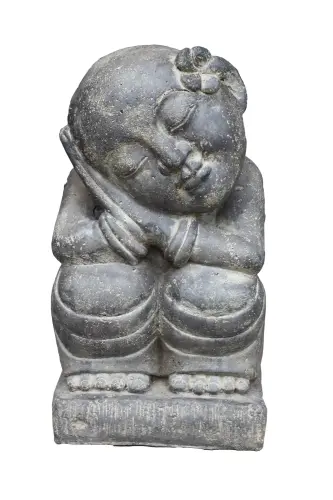 Artikelbild des Artikels “Verträumter Mönch mit Frangipani, 45 cm “