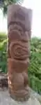 Artikelbild des Artikels “Tiki-Statue im polynesischen Stil. Aus Kokosnusspalme 200cm. Ø ca. 18-28cm. Modell 4 - kompletter Körper “