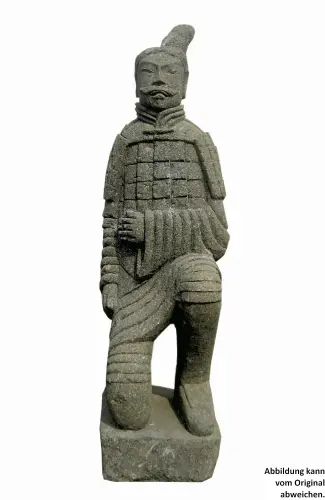 Artikelbild des Artikels “SALE – chinesischer Krieger, kniend, 175 cm, naturbelassen “