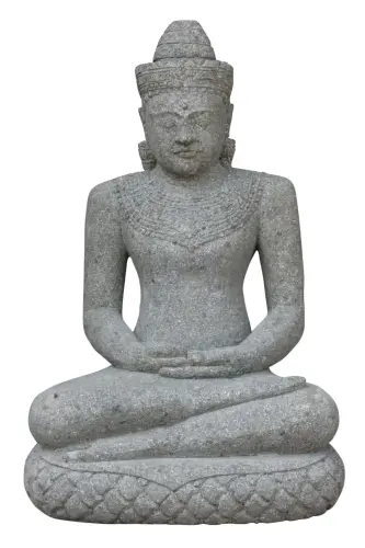 Artikelbild des Artikels “Sitzende Khmer-Buddha-Figur, 100 cm “