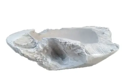 Artikelbild des Artikels “Teakholz Schale 1, 33cm Länge | Steinguss “