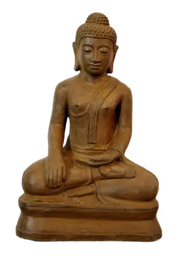 Artikelbild des Artikels “Buddha-Figur, sitzend, 30 cm, braun “
