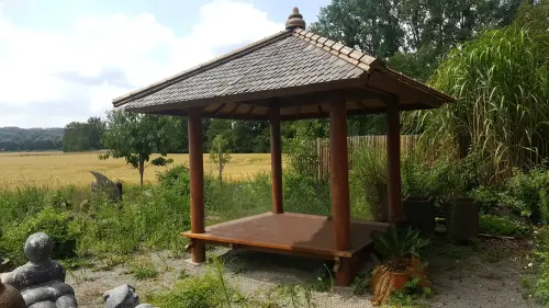 Product image of the product “Exhibit - Gazebo garden house with artistic roofing ”