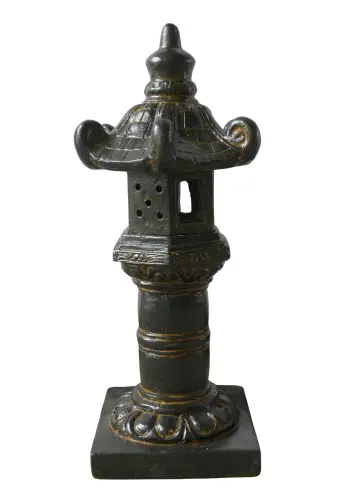 Product image of the product “Lamp, 40cm Ø and 80cm Height | GRC (Glassfibre Reinforced Concrete), Copper Finish ”
