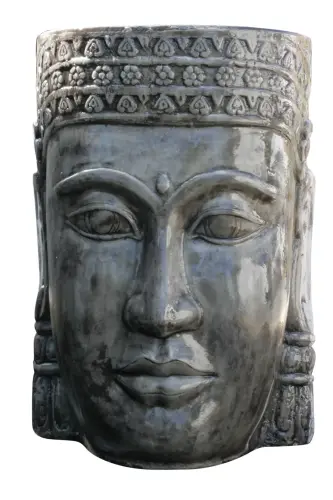 Artikelbild des Artikels “Khmer-Kopf als Wasserspiel, ca. 85 cm, Farbe slate “