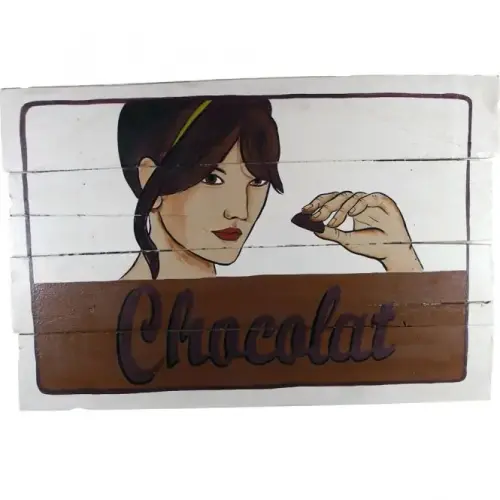 Artikelbild des Artikels “Handbemaltes Schild „Chocolat“, 60 x 40 cm “