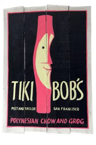 Artikelbild des Artikels “Handbemaltes Schild „Tiki Bobs“, 60 x 40 cm “