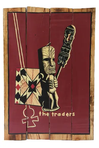 Artikelbild des Artikels “Holzschild, retro, „The Traders“, 60 x 40 cm “