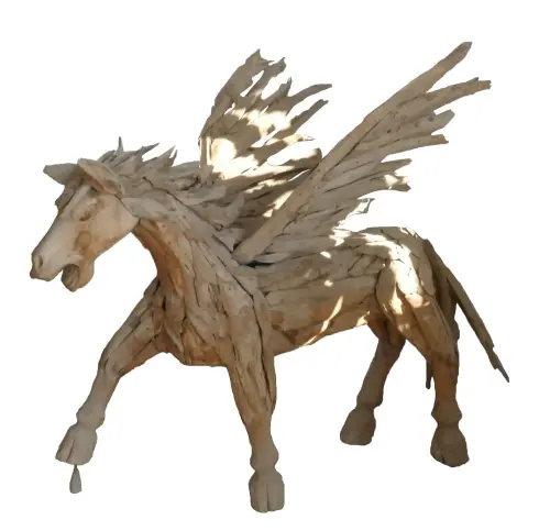 Artikelbild des Artikels “Mythischer Pegasus - Pferd mit Flügeln. Die Flügel sind abnehmbar. Ca. 170cm Länge und 150cm Höhe. “