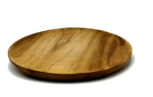 Artikelbild des Artikels “Holzteller, aus Teakholz, 30 cm Durchmesser “