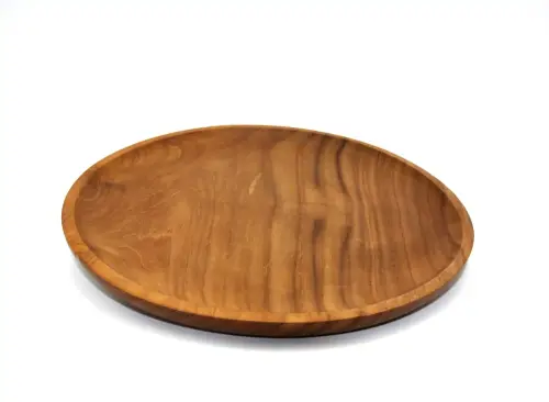 Artikelbild des Artikels “Holzteller, aus Teakholz, 25 cm Durchmesser “