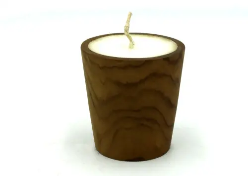 Artikelbild des Artikels “Leuchte aus Holz, aus Teakholz, Ø 8 cm, H 8,5 cm “