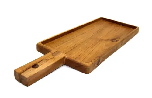 Artikelbild des Artikels “Holztablett, aus Teakholz, 40 x 15 x 2 cm “