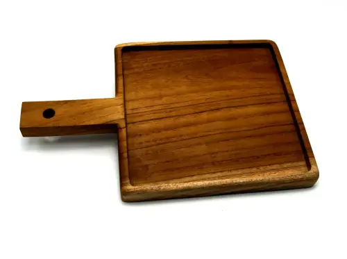 Artikelbild des Artikels “Holztablett, aus Teakholz, 30 x 20 x 2 cm “