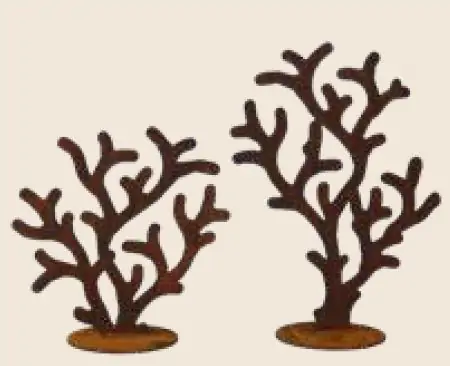 Artikelbild des Artikels “Große Koralle auf Platte, Edelrost, Saremo “