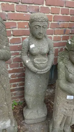 Product image of the product “Standing Dewi Sri - Bali's rice goddess, master stonemason work, 120 cm H ”