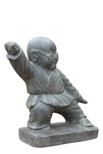 Artikelbild des Artikels “stehender Kung-Fu-Mönch mit Brille, 60 cm “